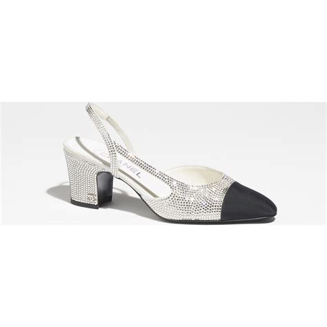 chanel lace slingback|Chanel slingback online shop.